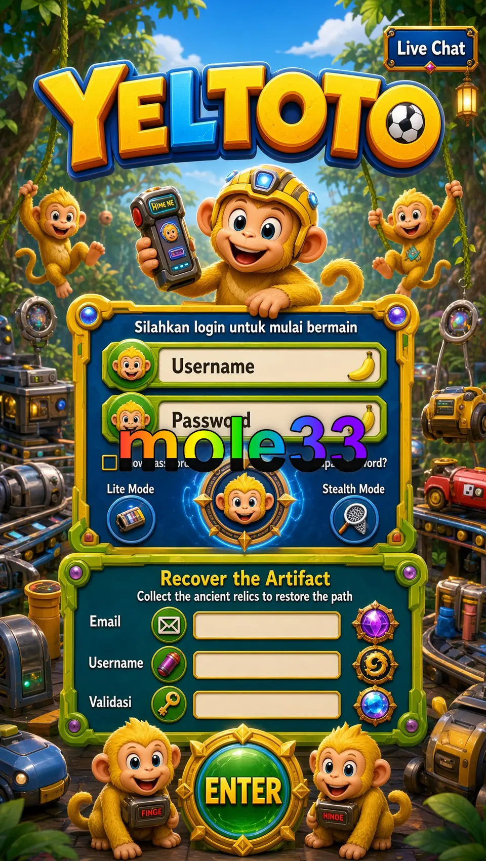mole33 Masuk